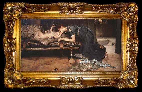 framed  Alma-Tadema, Sir Lawrence An Earthly Paradise (mk23), ta009-2